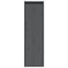 Wall Cabinets 2 pcs Grey - Solid Pinewood & Stylish Design