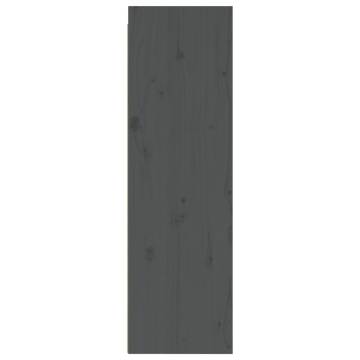 Wall Cabinets 2 pcs Grey - Solid Pinewood & Stylish Design