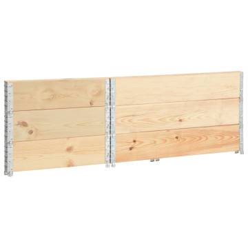 Pallet Collars 3 pcs 80x120 cm Solid Pine - HipoMarket