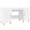 Stylish White Desk 140x50 cm - Engineered Wood | HipoMarket