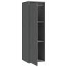 Wall Cabinets 2 pcs Grey - Solid Pinewood & Stylish Design