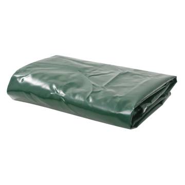 Heavy-Duty Green Tarpaulin 650 g/m² 3x5 m - Hipomarket UK