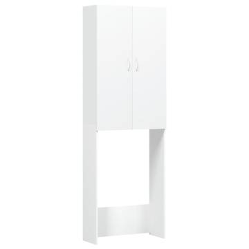 Washing Machine Cabinet White - Stylish Storage Solution