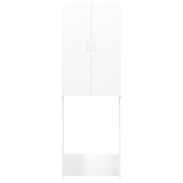 Washing Machine Cabinet White - Stylish Storage Solution