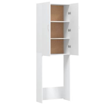 Washing Machine Cabinet White - Stylish Storage Solution