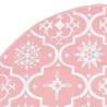 Luxury Pink Christmas Tree Skirt with Sock - 150 cm