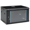 6U Wall Mounted Network Cabinet 19 IP20 600x450x375 mm Colour black Size 600 x 450 x 375 mm 