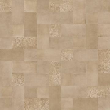 WallArt Borret Sandy Beige Leather Tiles - 32 pcs