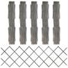 Trellis Fences 5 pcs Grey Solid Firwood 180x60 cm Colour grey Size 180 x 60 cm Quantity in Package 5 