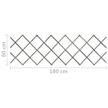 Trellis Fences 5 pcs Grey Solid Firwood 180x60 cm | HipoMarket