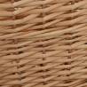 Durable Natural Willow Firewood Basket with Handles - 58x42x29 cm