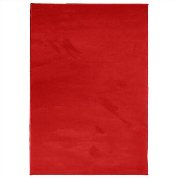 Rug OVIEDO Short Pile Red 300x400 cm - Comfort & Style