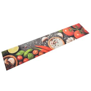 Kitchen Rug Washable Vegetables 60x300 cm - Stylish & Durable