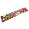 Kitchen Rug Washable Vegetables 60x300 cm Velvet Colour grey and red Size 60 x 300 cm Quantity in Package 1 