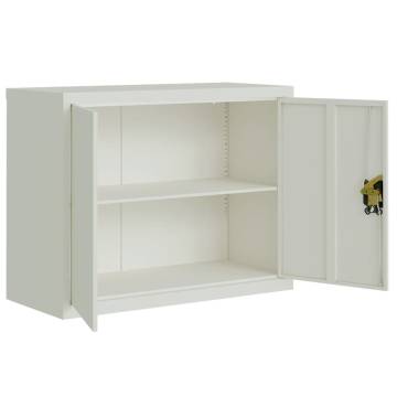 Light Grey File Cabinet 90x40x70 cm - Stylish & Durable