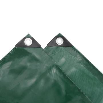 Heavy-Duty Green Tarpaulin 650 g/m² 6x8 m - Hipomarket