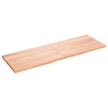 Light Brown Solid Oak Table Top - 180x60 cm | HipoMarket