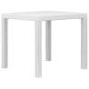 Garden Table White 79x79x72 cm Plastic Rattan Look Colour white Size 79 x 79 x 72 cm Quantity in Package 1 