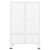 Industrial Wardrobe White 67x35x107 cm Steel | HipoMarket