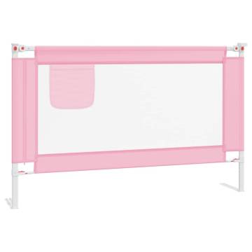 Toddler Safety Bed Rail Pink 120x25 cm - Hipomarket UK