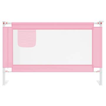 Toddler Safety Bed Rail Pink 120x25 cm - Hipomarket UK