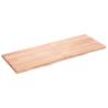 Light Brown Solid Oak Table Top | 160x60x(2-4) cm