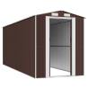 Garden Shed Dark Brown 192x523 cm | Durable Steel Storage