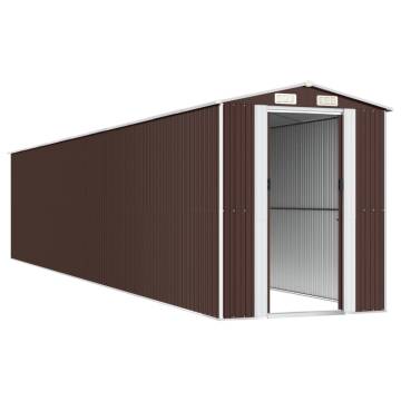 Durable Dark Brown Garden Shed - 192x102x223 cm