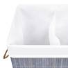 Bamboo Laundry Basket Grey 72 L - Stylish Organization