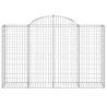 Arched Gabion Baskets - 30 pcs | Galvanised Iron (200x50x120/140 cm)