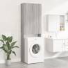 Washing Machine Cabinet Grey sonoma 64x25.5x190 cm Colour grey sonoma Number of 1 