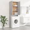 Washing Machine Cabinet Grey Sonoma | 64x25.5x190 cm