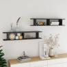 Wall Shelf 2pcs High Gloss Grey 105x18x20cm Engineered Wood Colour high gloss grey Size 105 x 18 x 20 cm Quantity in Package 2 Number of Pieces 1 