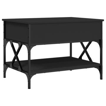 Stylish Black Coffee Table - 70x50 cm | Hipomarket UK