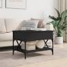 Stylish Black Coffee Table - 70x50 cm | Hipomarket UK