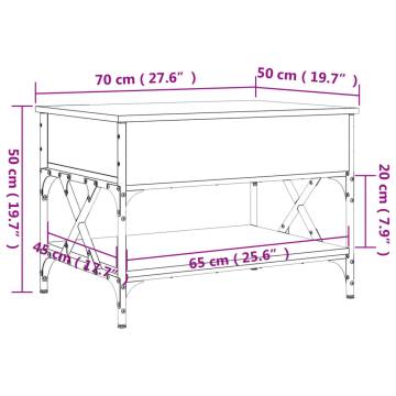 Stylish Black Coffee Table - 70x50 cm | Hipomarket UK