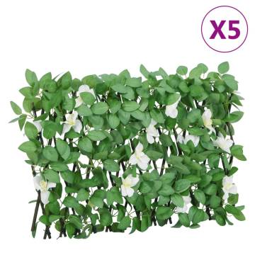 Artificial Ivy Trellis Expandable Green - 5 pcs | HipoMarket