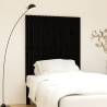 Wall Headboard Black 95.5x3x110 cm Solid Wood Pine Colour black Size 95.5 x 110 cm Quantity in Package 1 