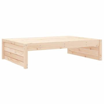 Garden Footstool 120x80 cm - Solid Wood Pine | Hipo Market