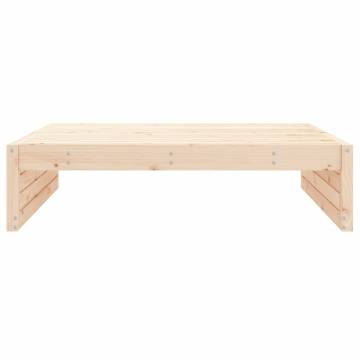 Garden Footstool 120x80 cm - Solid Wood Pine | Hipo Market