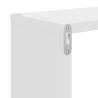 Stylish High Gloss White Wall Shelf - 2 pcs | HipoMarket