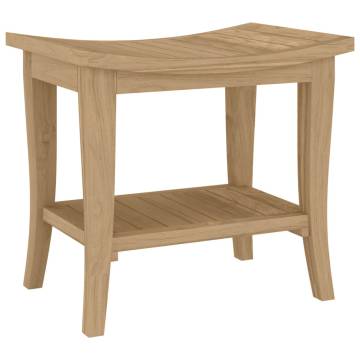 Bathroom Side Table - Solid Teak 50x35x45 cm | HipoMarket