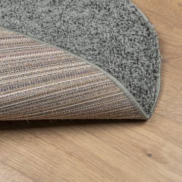 Shaggy Rug High Pile Modern Green Ø 240 cm | HipoMarket