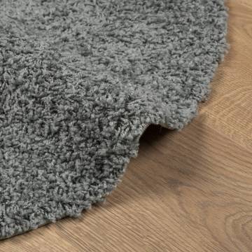 Shaggy Rug High Pile Modern Green Ø 240 cm | HipoMarket