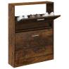 Shoe Cabinet Smoked Oak - Stylish Storage Solution | HipoMarket