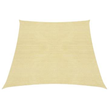 Sunshade Sail 160 g/m² Beige 3x4 m - Outdoor Shelter