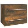 Sink Cabinet Smoked Oak - Stylish 60x38.5 cm Bathroom Storage