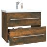 Sink Cabinet Smoked Oak - Stylish 60x38.5 cm Bathroom Storage