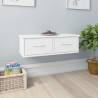 Wall-mounted Drawer Shelf White 60x26x18.5 cm Engineered Wood Colour white Quantity in Package 1 Number of Pieces 