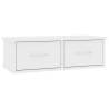 Wall-mounted Drawer Shelf White - 60x26x18.5 cm | Hipomarket